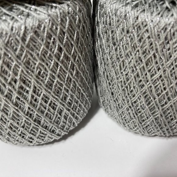 4 Aunt Lydia's Metallic Crochet Thread Silver - Picture 6 of 8